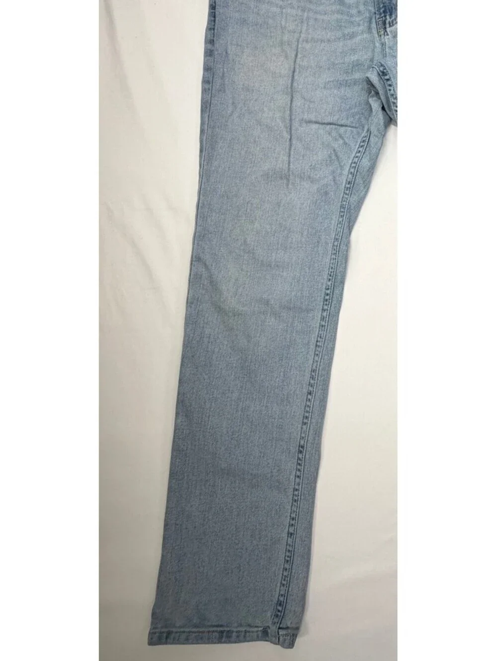 Hollister Men's Skinny Jeans Light Wash Denim Mid-Rise Faded Size 34 Blue